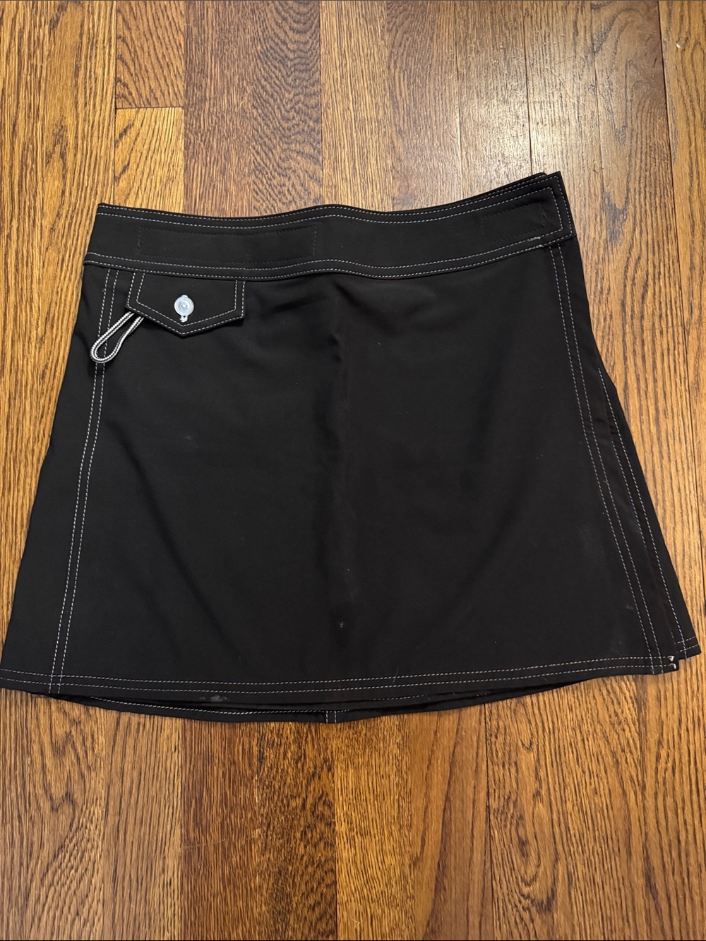 Birdwell Britches mini wrap skirt